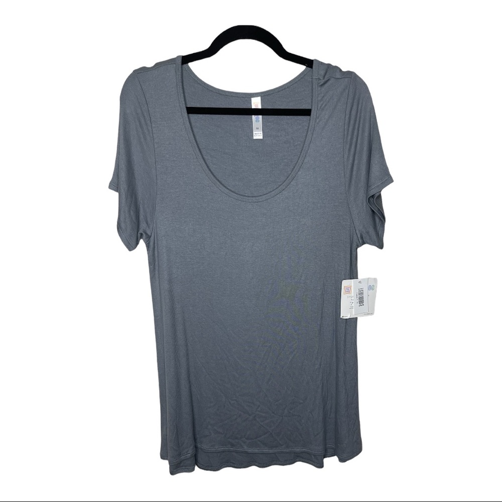 Lularoe Perfect T Grey Solid Tunic High Low Top Size M NWT